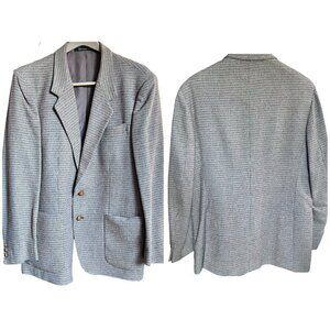 Vintage 4/40 Jaguar Plaid Tweed Sports Coat Jacket Blazer Brown Tan Wool Academi
